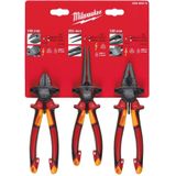 Milwaukee VDE 3-delige Tangenset VDE 3 Delige Plier Set - 4932464575