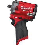 Milwaukee M12 FIW38-0 12V Li-Ion Accu slagmoersleutel body - 339Nm - 3/8"" - koolborstelloos