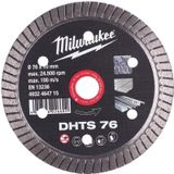 Milwaukee Diamantdoorslijpschijven DHTS DHTs 76 Mm - 1pc - 4932464715
