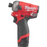 Milwaukee M12 FQID-202X 12V Li-Ion Accu Slagschroevendraaier Set (2x 2.0Ah Accu) In HD Box - 50Nm