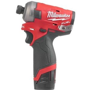 Milwaukee M12 FQID-202X 12V Li-Ion Accu Slagschroevendraaier Set (2x 2.0Ah Accu) In HD Box - 50Nm