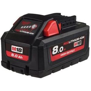 Milwaukee - M18 HB8 - Accu - 18 V - 8 Ah - High Output - Rood