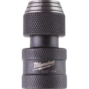 Milwaukee - Shockwave Doppen Verloopstuk - 1/2 naar Hex 1/4 - Chroom-Molybdeen