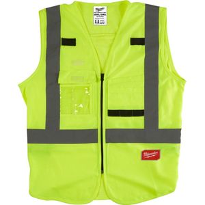 Milwaukee - Hi-vis Veiligheidshesje - Geel - Klas 2 - 10 Zakken - ID-badgehouder