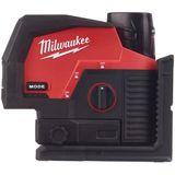 Milwaukee M12 CLLP-301C 12V Li-Ion Accu Laser Set (1x 3,0Ah) In Koffer - 2 Lijnen - Groen - 38m