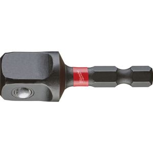 Milwaukee Shockwave Dophouder HEX 1/4" naar 1/2" Aandrijfvierkant