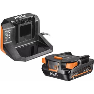 AEG - SETL1820S - Accu-starterset - 18 V - 2 Ah - Accu en Oplader