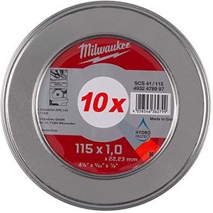 MILWAUKEE 115 mm INOX-messen doos met 10 4932478997