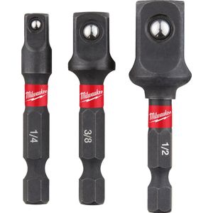 Milwaukee dopadapter set Shockwave 1/4Hex 3-delig