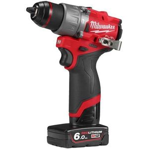 Milwaukee M12 FUEL™ FPD2-602X Compacte Accu Klop-/Schroefboormachine 12V 6.0Ah in HD-Box - 4933479870