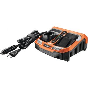 Oplader 18 V, dubbele poort, netspanning 220-240 V, voor 18 V accu's van 1,5 tot 9,0 Ah, gelijktijdig opladen.