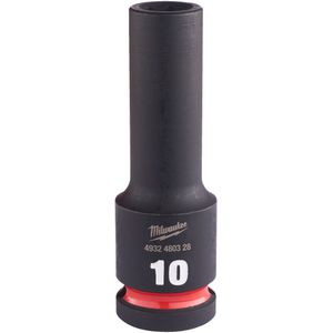 Milwaukee ShockWave™ Krachtdop 1/2" | lang | 10mm - 4932480328