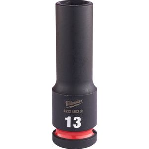 Milwaukee Accessoires SHOCKWAVE Krachtdop 1/2" lang 13 mm | 1 stuk - 4932480331