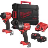 Milwaukee M18 FPP2A3-502X Powerpack M18 FPD3 + M18 FID3 18V 5.0Ah In HD-Box - 4933480873