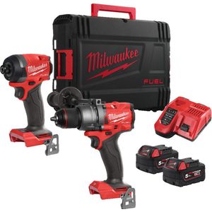 Milwaukee M18 FPP2A3-502X Powerpack M18 FPD3 + M18 FID3 18V 5.0Ah In HD-Box - 4933480873