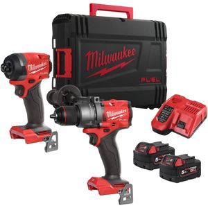 Milwaukee M18 FPP2A3-502X Powerpack M18 FPD3 + M18 FID3 18V 5.0Ah In HD-Box - 4933480873