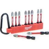 Milwaukee Carabiner 10-delige SHOCKWAVE Bitset