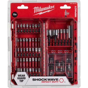 Milwaukee SHOCKWAVE™ Bitset Impact Duty™ - 75-delig - 4932492008