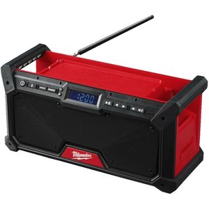 Milwaukee - Oplaadbare Site Radio - DAB+ - Zwart, Rood