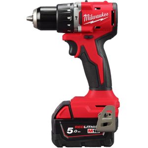 Milwaukee M18 BLPDRC-502C M18 klopboormachine 60Nm compact brushless, 2 x 5,0 Ah - 4933492826