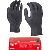 Milwaukee - Nitril Disposable Handschoenen - 50 Stuks - Chemisch Resistenter Materiaal