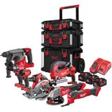 Milwaukee M18 FUEL™ FPP8C-553P Powerpack Accu Combiset 8-delig 18V 5.5Ah in PACKOUT™ Trolley - 4933498007