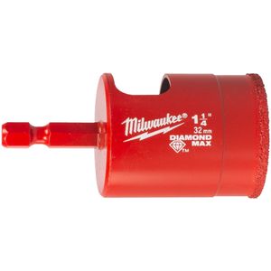 Milwaukee Boren | DIAMOND MAX™ | 1/4" nat/droog | 32 mm 1/4" Hex - 4932498352