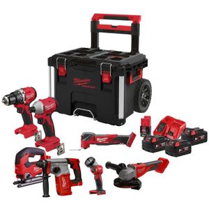 Milwaukee M18 FPP7E-503P Combopack 18V Inclusief 3x 5,0Ah Accu
