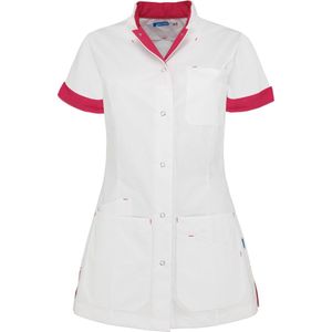 De Berkel zorgjas Livia wit/fuchsia-S-wit/fuchsia (B3832326873S)