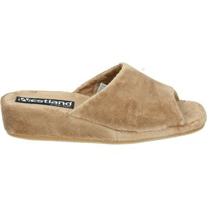 Westland MARSEILLE - Volwassenen Dames pantoffels - Kleur: Wit/beige - Maat: 41