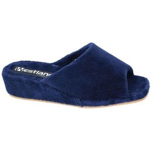 Westland MARSEILLE - Volwassenen Dames pantoffels - Kleur: Blauw - Maat: 35.5