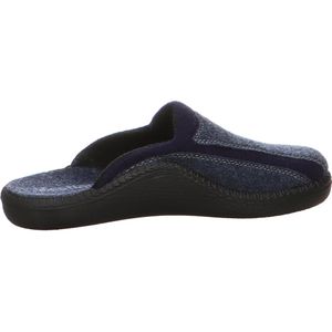 Westland - MONACO 246 - Heren Pantoffels - Blauw - Stof - Rubber Zool
