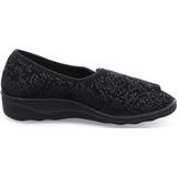 Westland - Nice 104 - Gezondheidsslipper - Zwart - Textiel