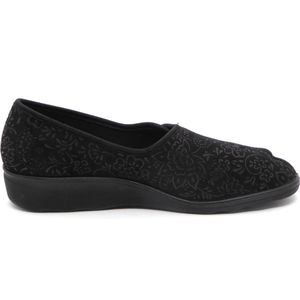 Westland - Nice 104 - Gezondheidsslipper - Zwart - Textiel