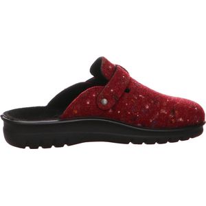 Westland - METZ 390 - Dames Pantoffels - Rood - Stof - Rubber Zool