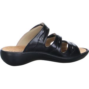 Westland - IBIZA 66 - Dames Slippers - Zwart - Glad Leer - Rubber Zool