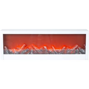 IKO Sfeerhaard/Open Haard Wit - met Led Verlichting L60 X H20 cm