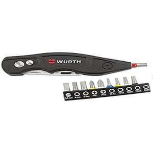 Wurth Trapeziummes, set met bits en zak