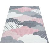 Vloerkleed - Wolken - Multicolor - Polypropyleen