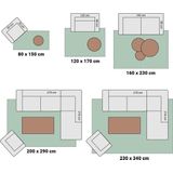 Vloerkleed - Violet - Polypropeen - Jute - Machinaal Geweven