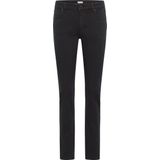 Mustang Dames Jeans Broeken CROSBY comfort/relaxed Fit Zwart Volwassenen