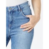 Mustang Dames Jeans Broeken CHARLOTTE tapered Fit Blauw Volwassenen