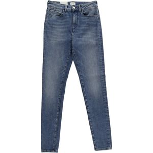 Mustang - Style Georgia - Skinny Broek - Medium Blue - Katoen/Polyester