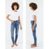 MUSTANG Dames Style Georgia super skinny jeans, middenblauw 682, 24W / 30L, middenblauw 682, 24W x 30L