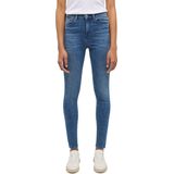 MUSTANG Dames Style Georgia super skinny jeans, middenblauw 682, 24W / 30L, middenblauw 682, 24W x 30L