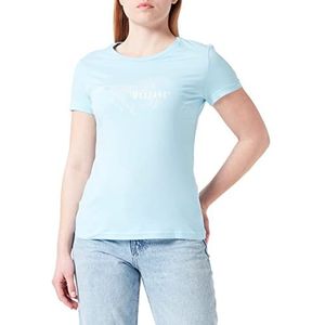 MUSTANG Alexia C Print Dames T-Shirt Aquamarijn 5042 M, Aquamarijn 5042