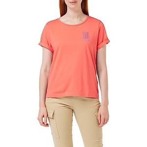 MUSTANG Dames stijl Alina C Print T-shirt, Porcelain Rose 8204, S, Porcelain Rose 8204, S