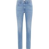 Denim - Slimfit Jeans - Effen - Heavy Washed - Gevoerde Zoom/Rand