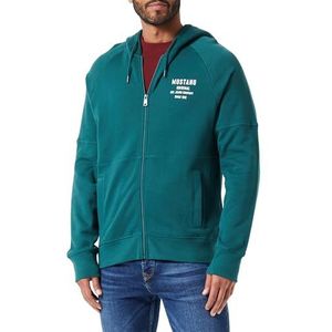 Mustang Herren Sweatjacke aus Baumwolle grün