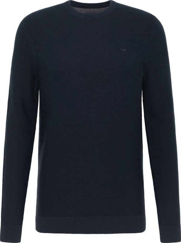 Mustang - ELLIOT - Heren Trui - Blauw - Regular Fit - Ronde Hals